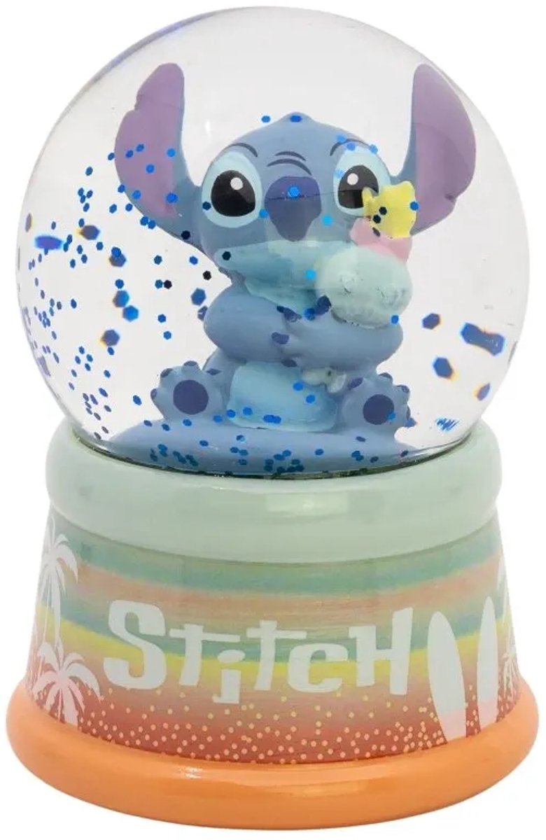 Coffret cadeau boule à neige en verre Stor Disney Stitch