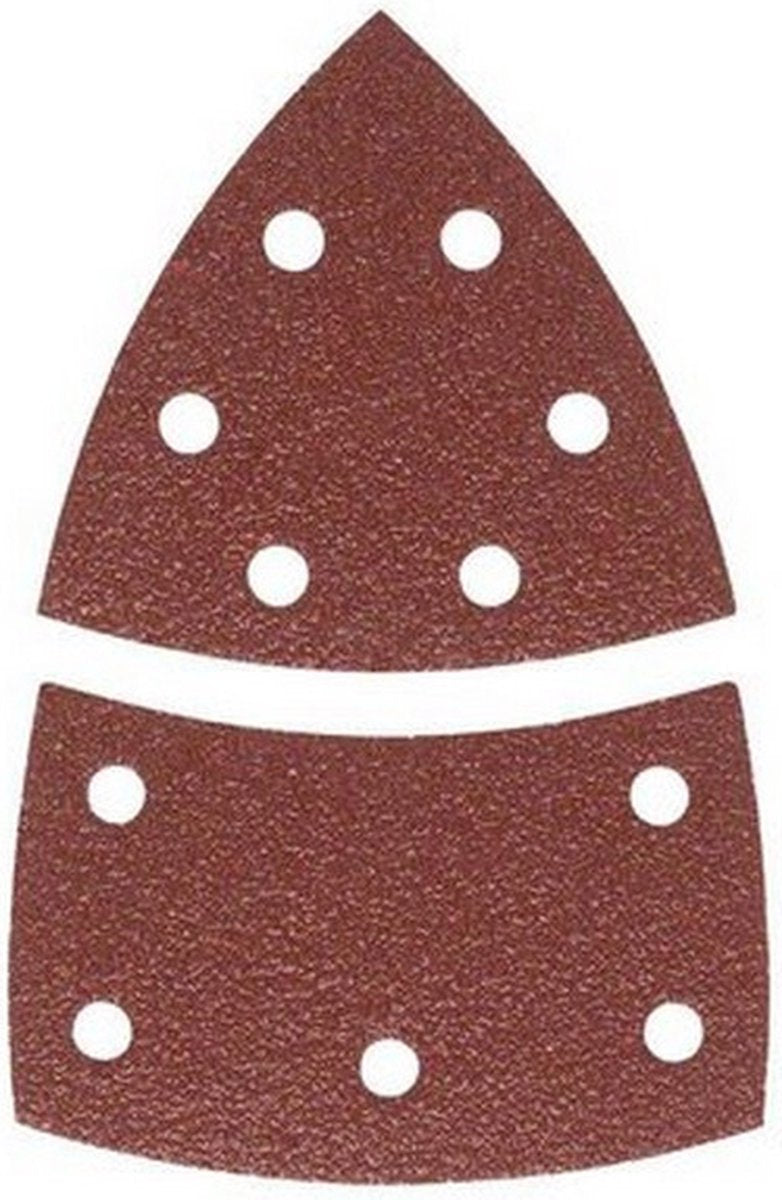 Jeu de 10 feuilles abrasives Bosch pour ponceuses multiples 102x62 mm - grain 40