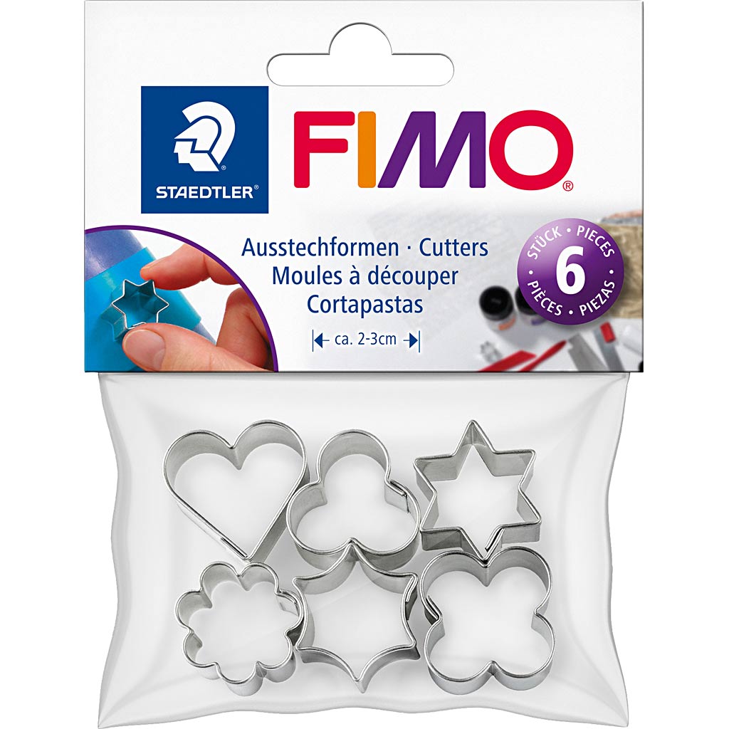 Emporte-pièces Fimo®, 6 pièces, 1 boîte