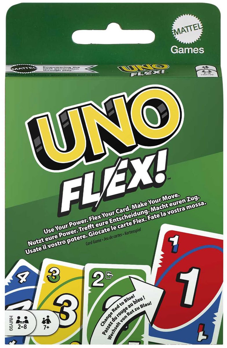 Jeu de cartes Mattel Uno Flex