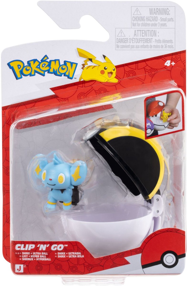 Pokémon - clip 'n' go - shinx with ultra ball