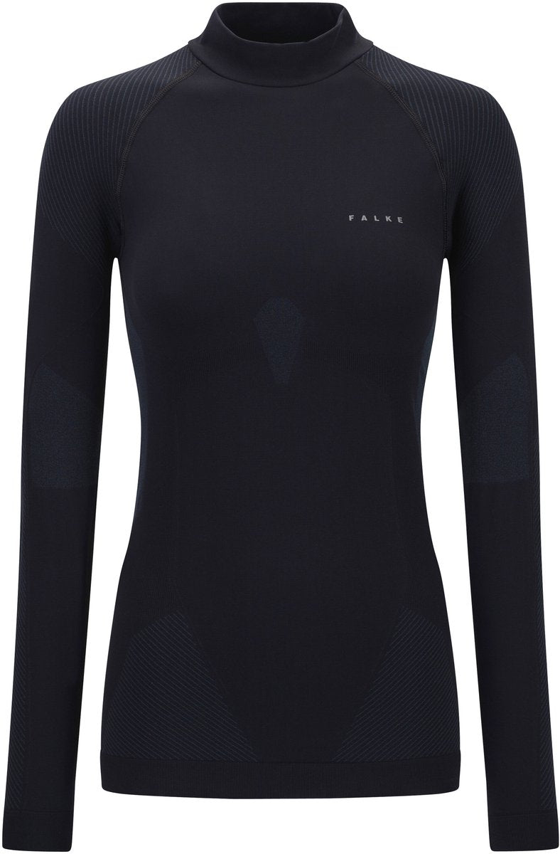 Falke Chemise chaude à manches longues, chemise fonctionnelle à manches longues à séchage rapide pour femme, noir - taille S