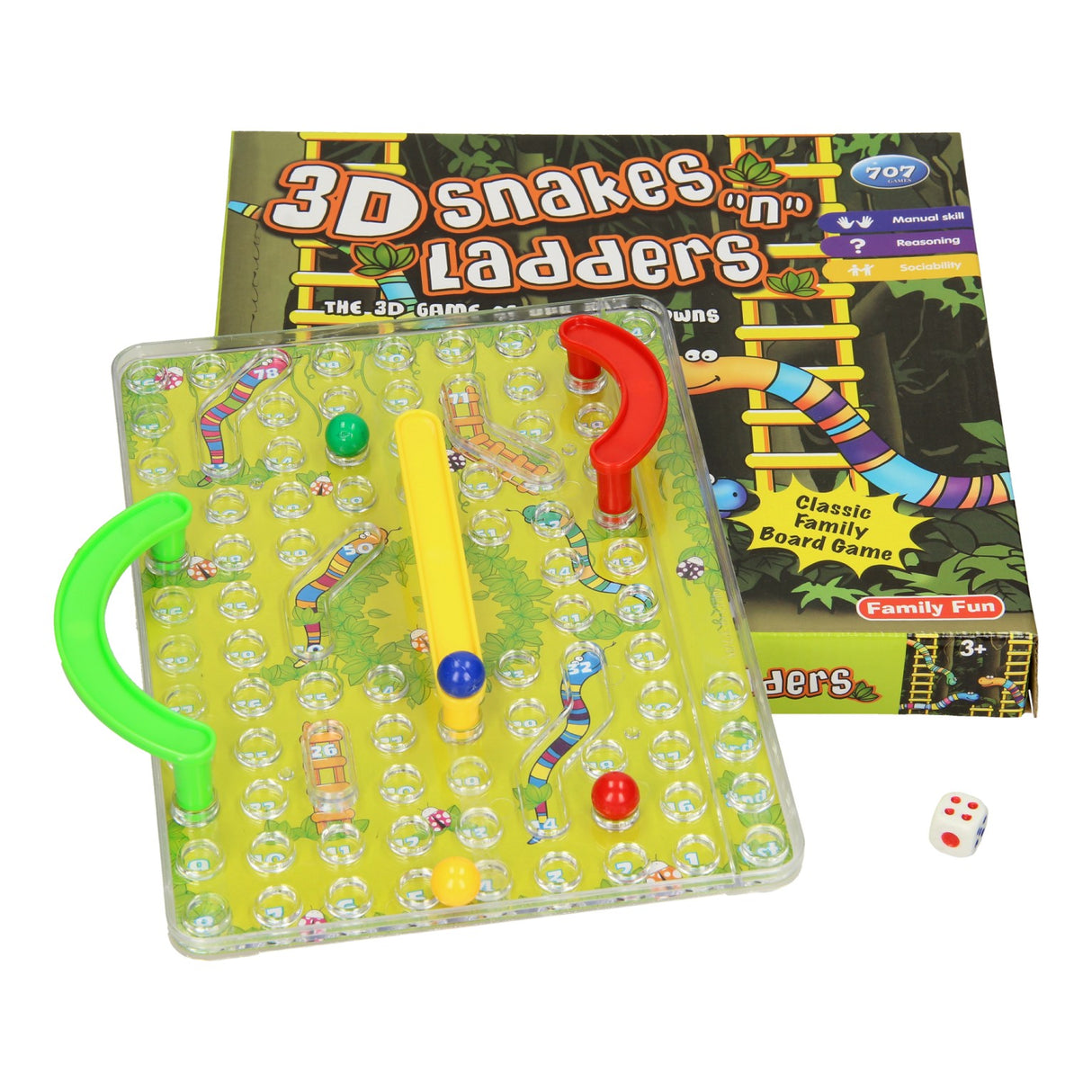 Jeu d'échelle de serpent 3D