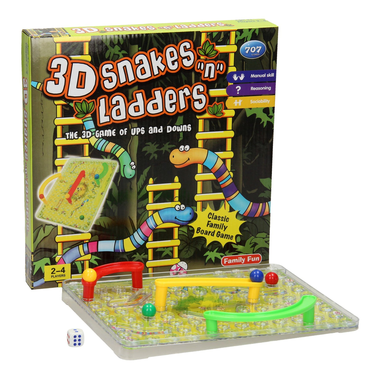 Jeu d'échelle de serpent 3D