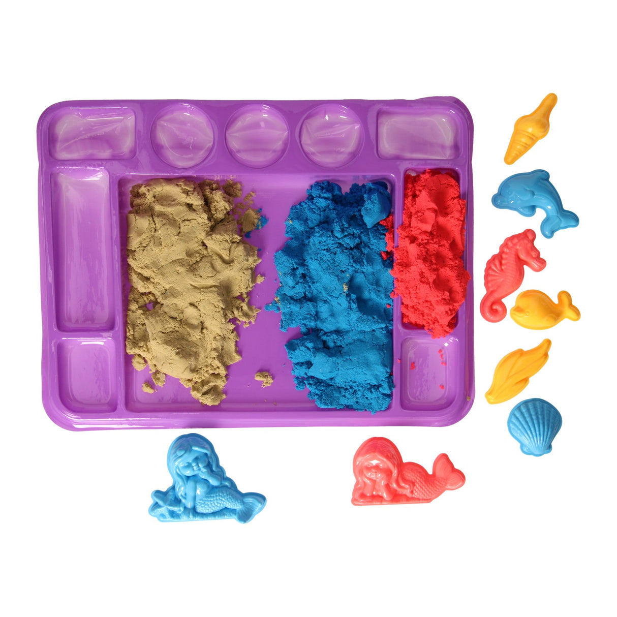 grand ensemble de sable de jeu de sirène