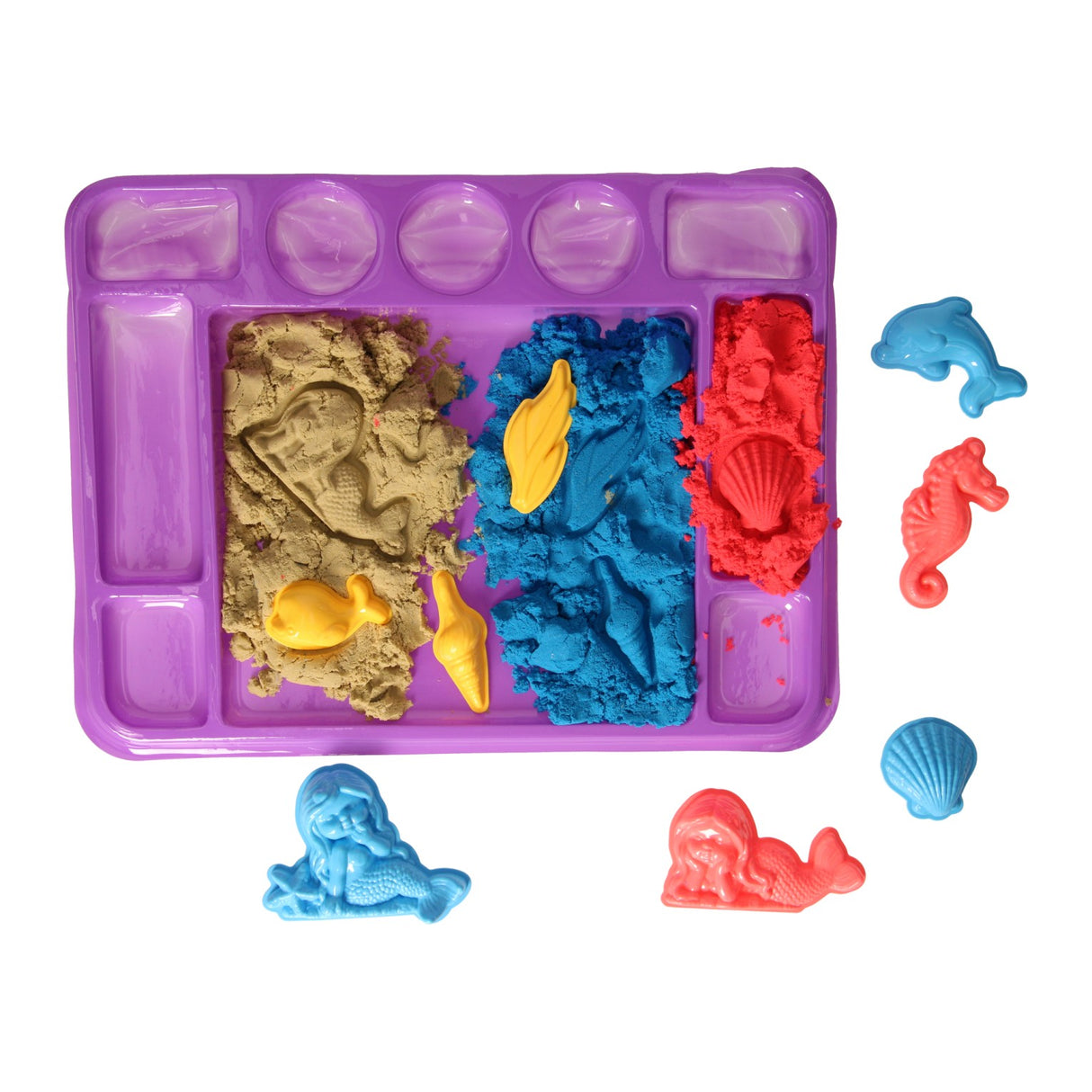 grand ensemble de sable de jeu de sirène
