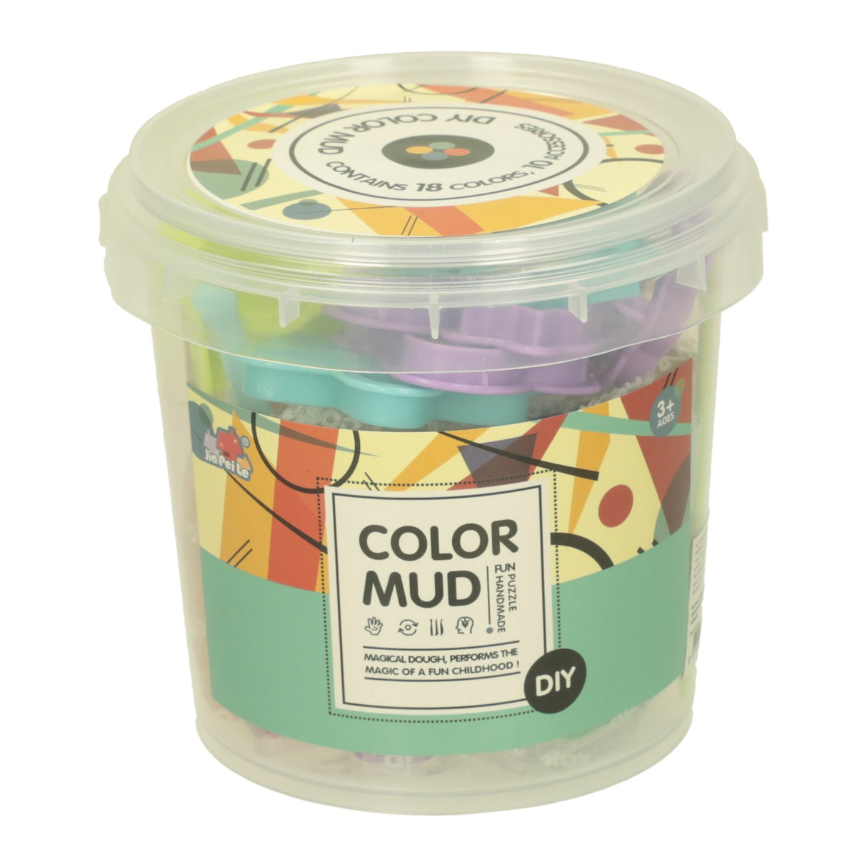 Argile en fût - 18 couleurs d'argile - 28 pièces.