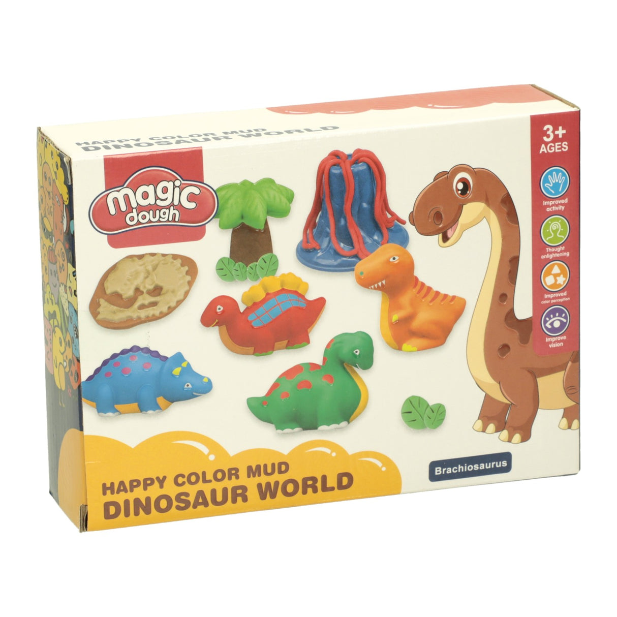 Set d'argile Dino World - 4 couleurs d'argile