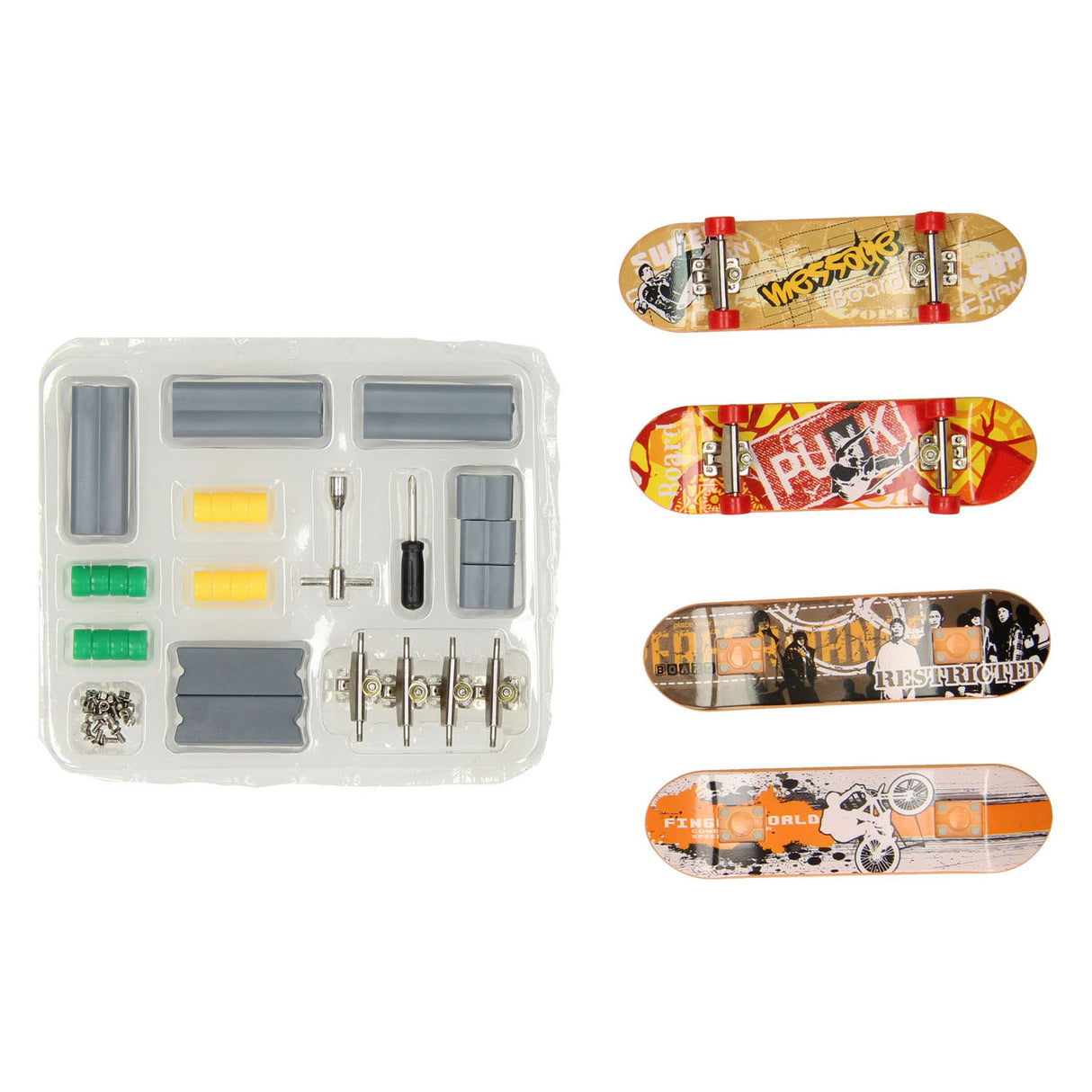 Ensemble de skateboard à doigts