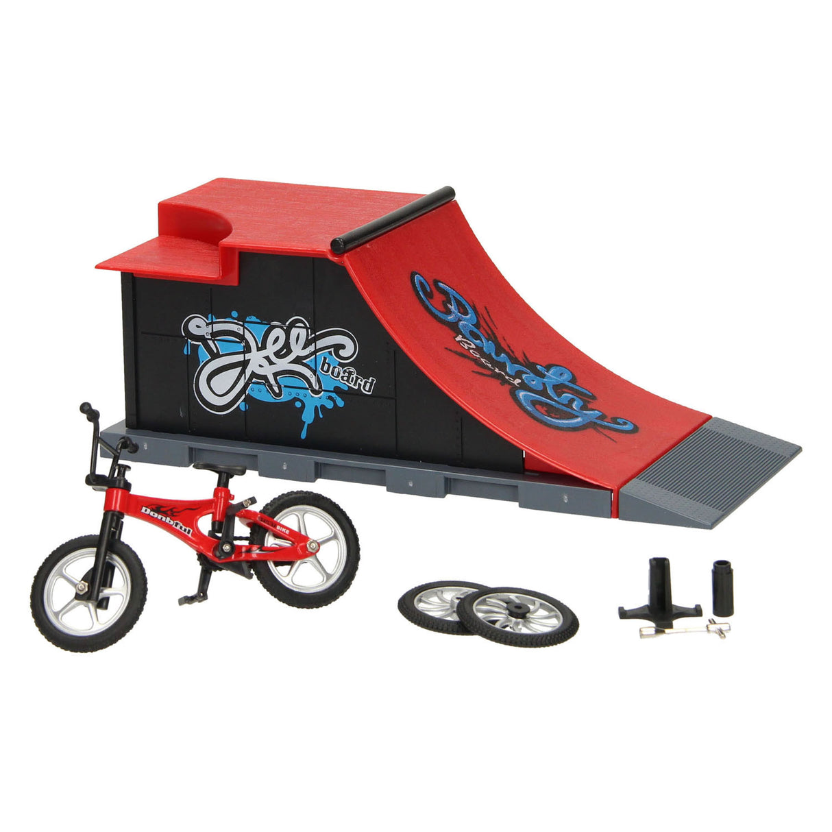 Kit de vélo de cascade à doigts avec rampe