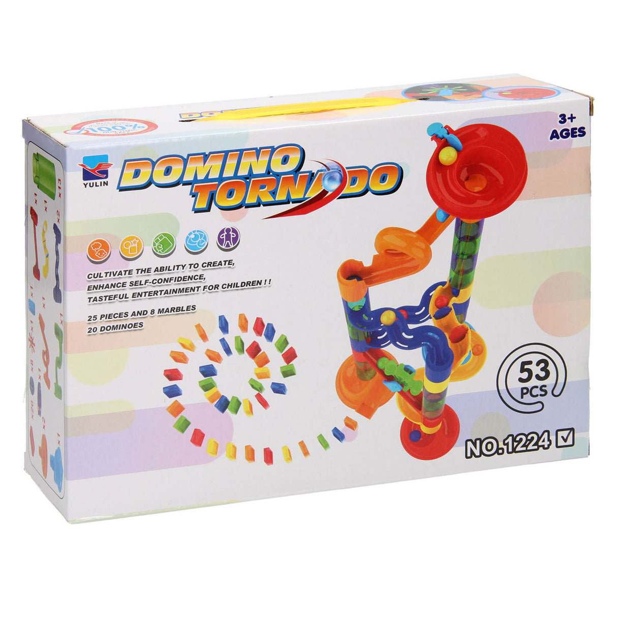 Piste de marbre Domino tornado 53 pcs.