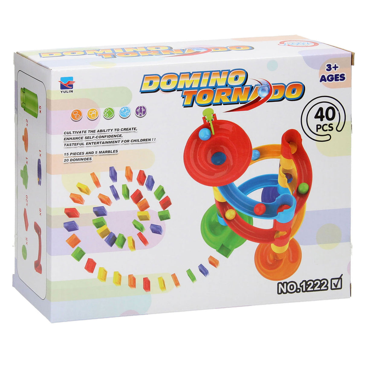 Piste de marbre Domino tornado 40 pcs.