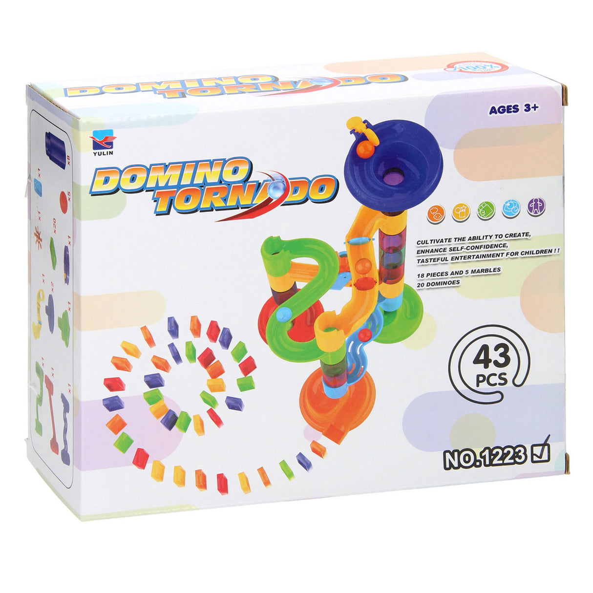 Piste de marbre Domino tornado 43 pcs.