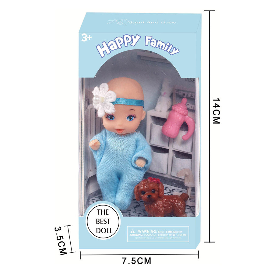 Ensemble de poupée avec mini-poupée ami de compagnie