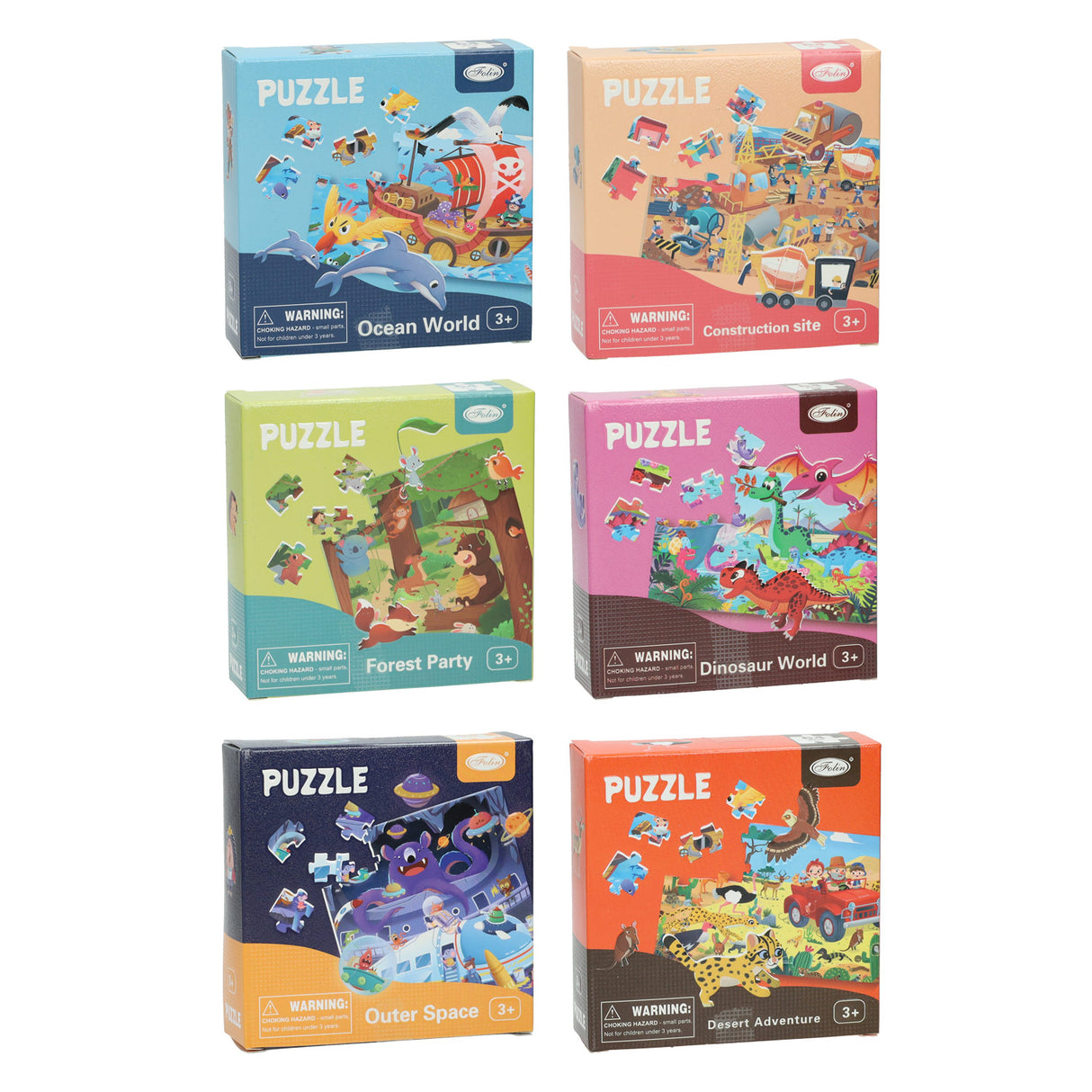 Thème mini puzzle, 64 pièces.