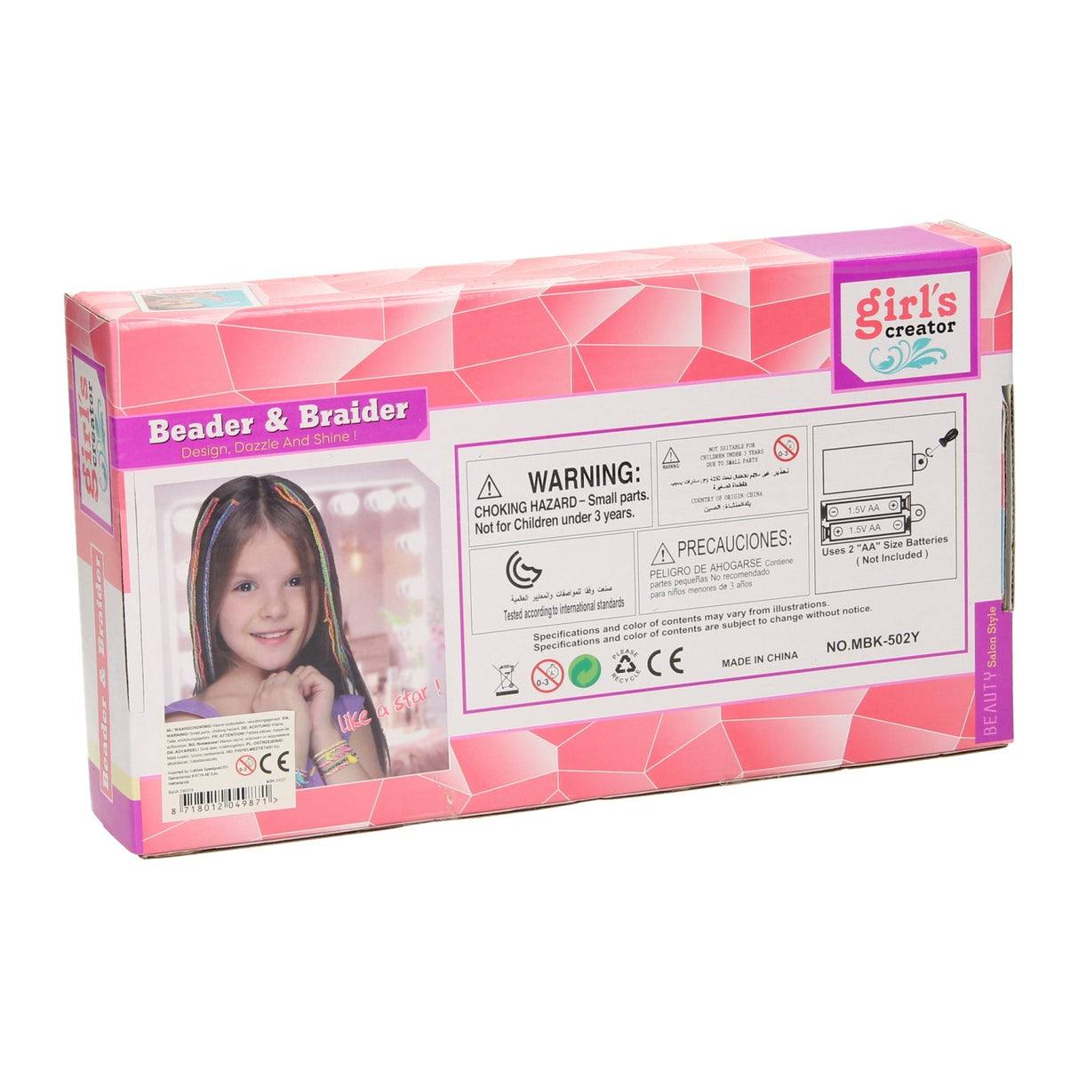 Enveloppements de cheveux tressés avec des perles
