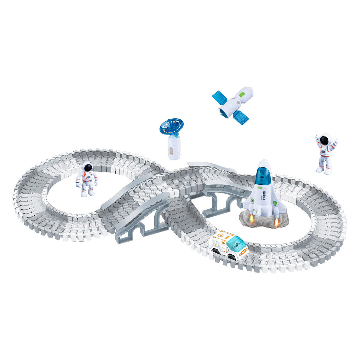 Ensemble de piste de course routière space explorer, 142 pièces.