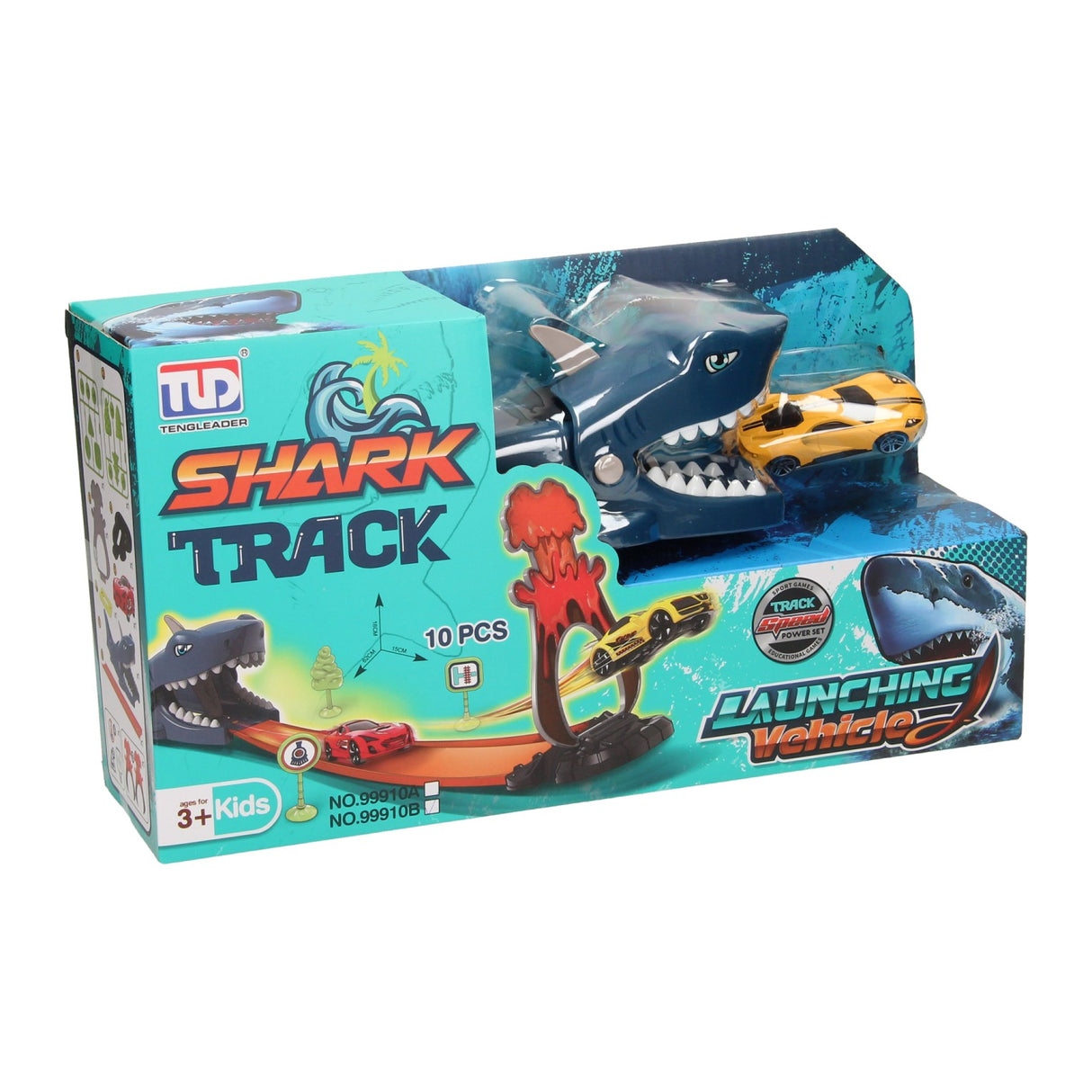 Ensemble de piste de lancement de voiture Shark