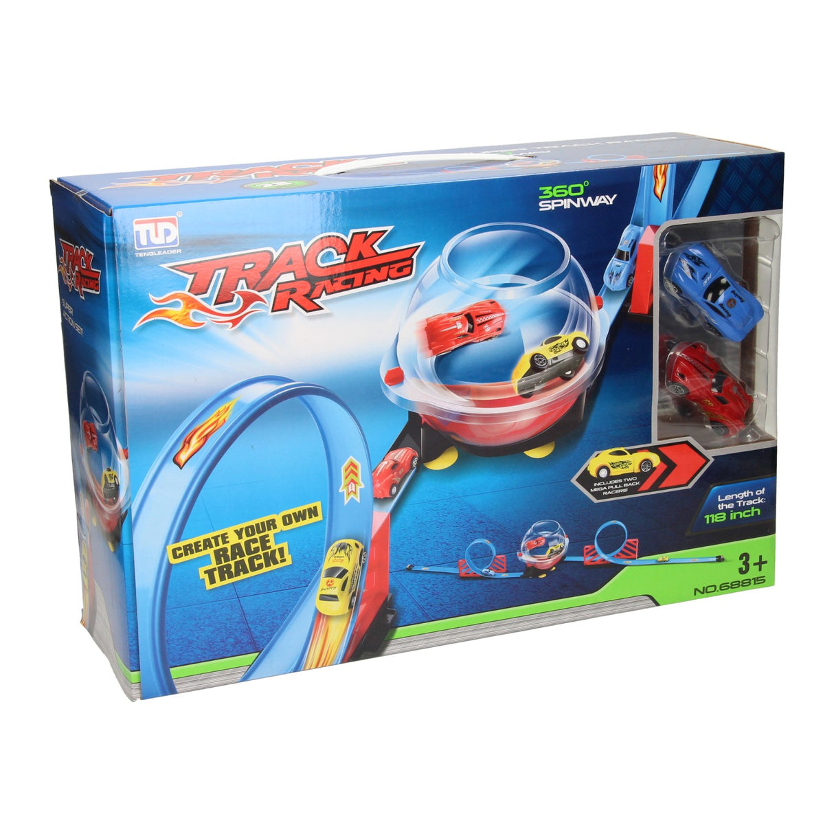 Jeu de pistes de course automobile, bocal à poissons en boucle