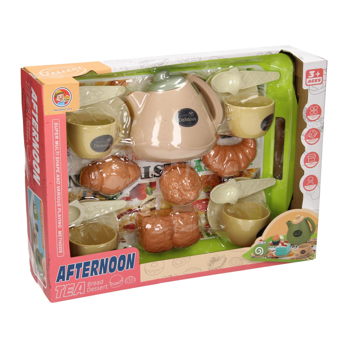 Plateau de jeu pour petit-déjeuner et service à thé