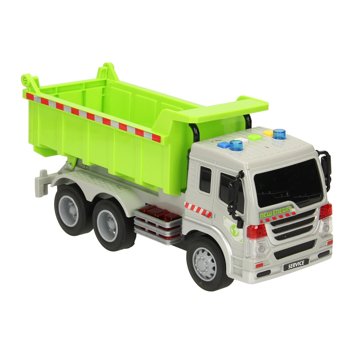 Camion-benne avec lumière et son