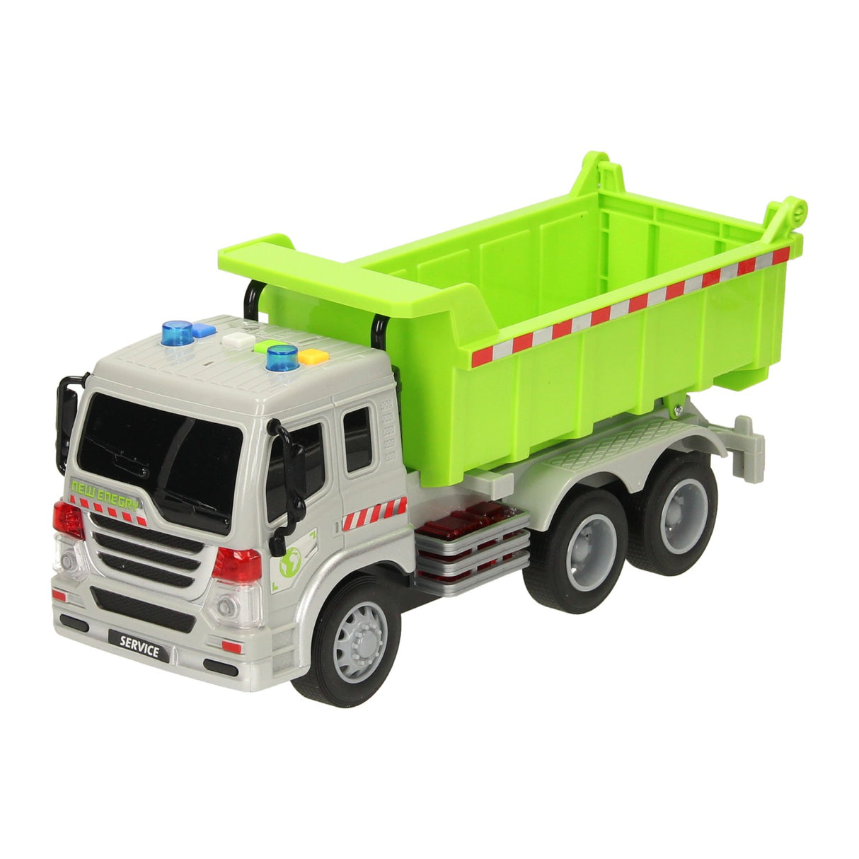 Camion-benne avec lumière et son
