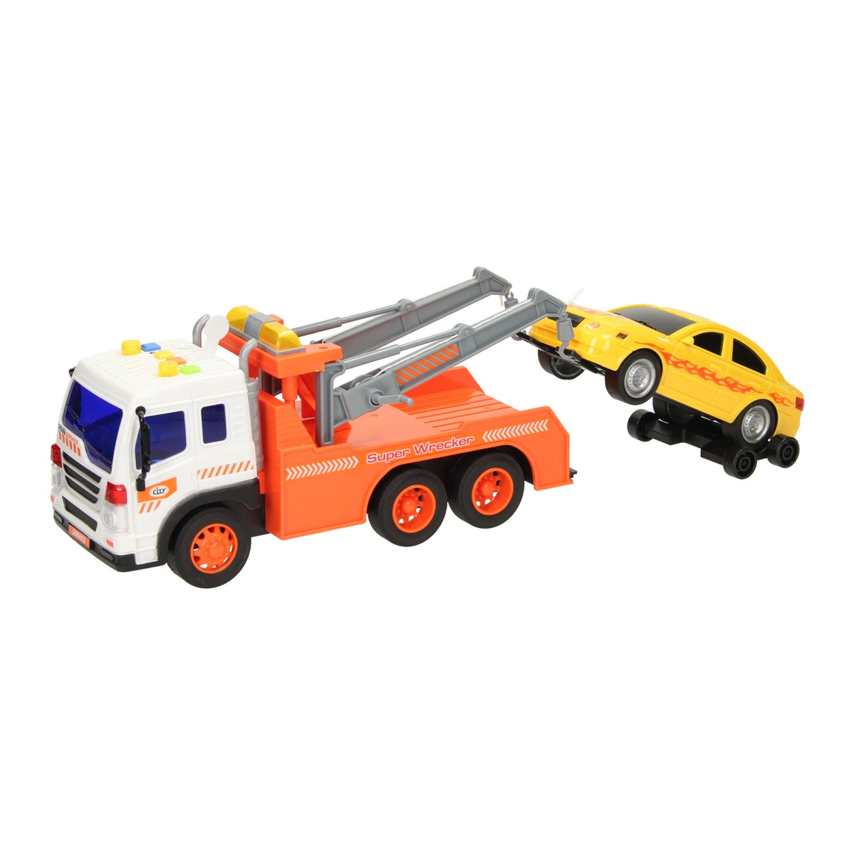 Véhicule de dépannage pour camion avec lumière et son