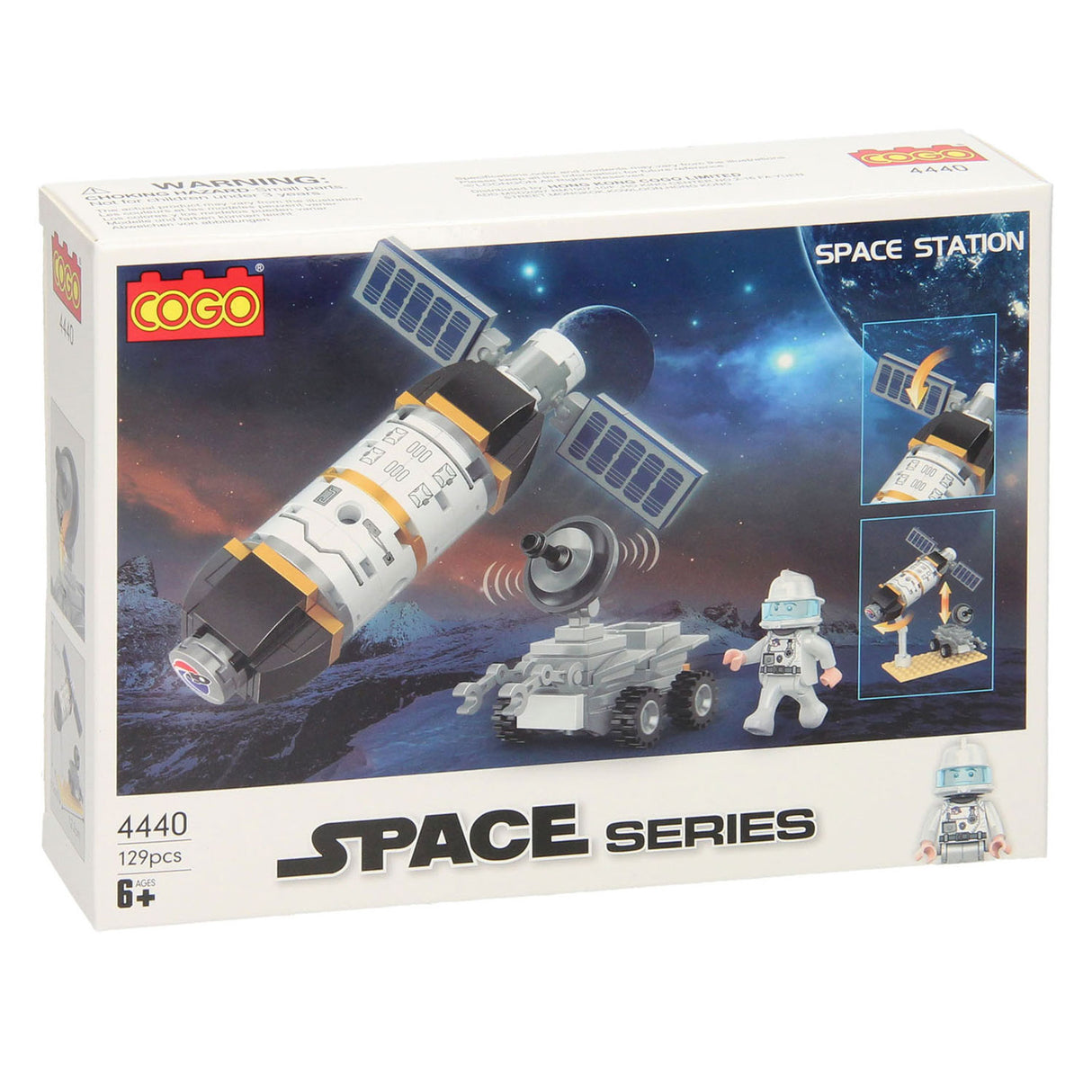 Lobbes jouets bv ensemble de construction mission lunaire, 113 pièces