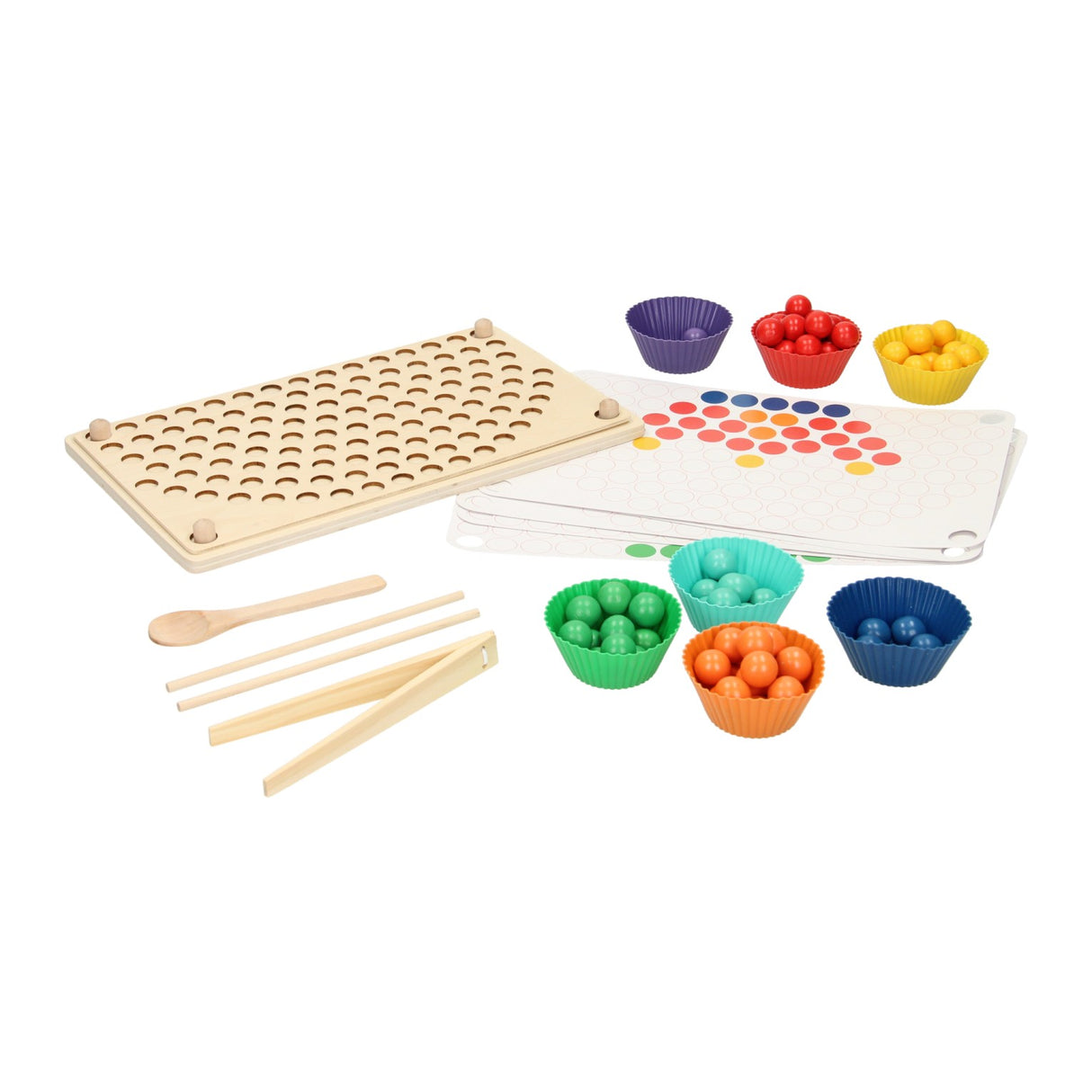 Jeu de balle coupe arc-en-ciel
