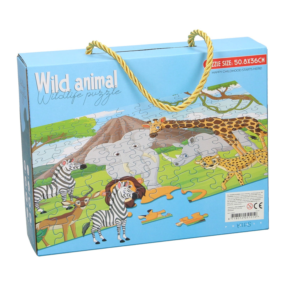 Puzzle animaux sauvages, 100 pcs.