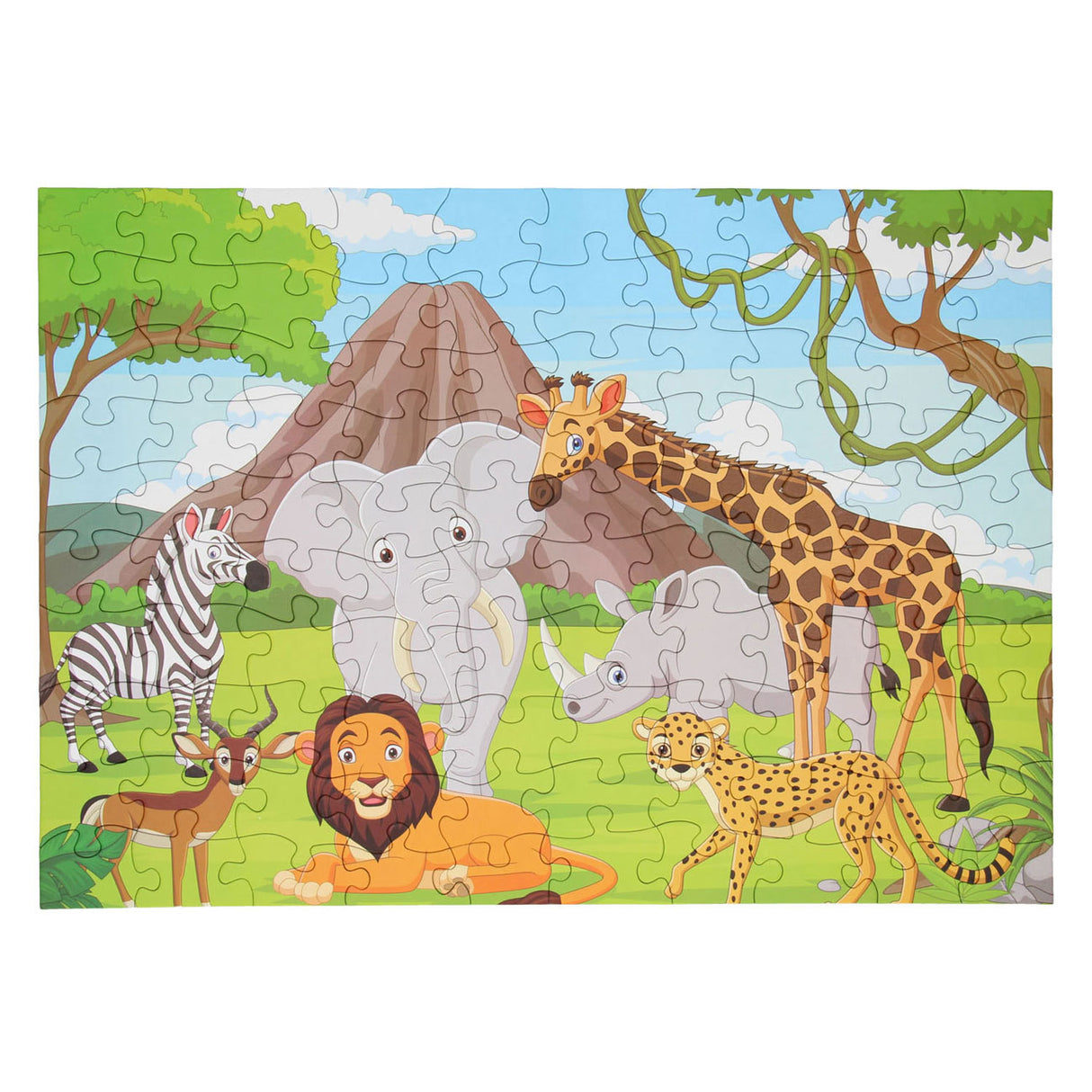 Puzzle animaux sauvages, 100 pcs.