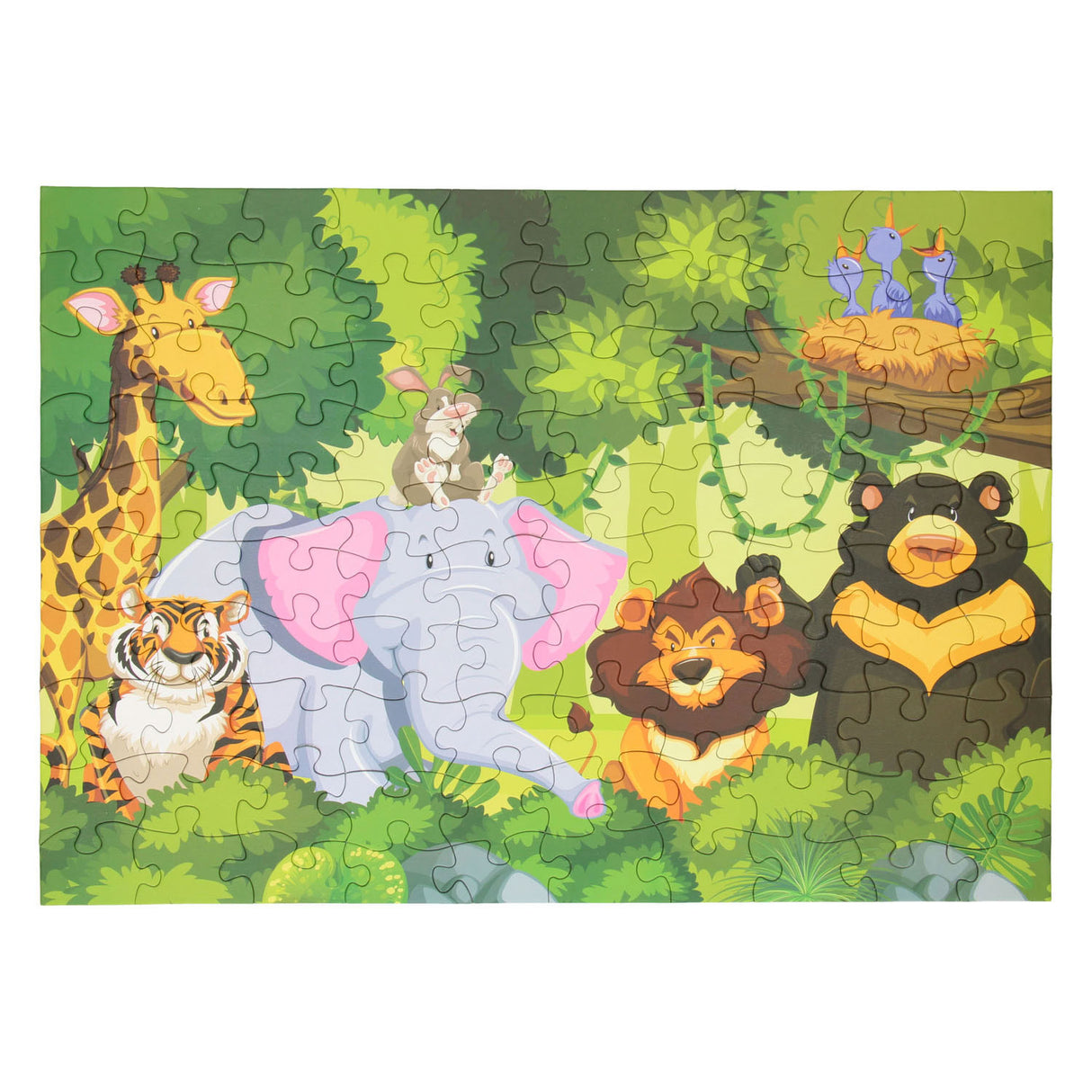 Puzzle animaux sauvages, 100 pcs.
