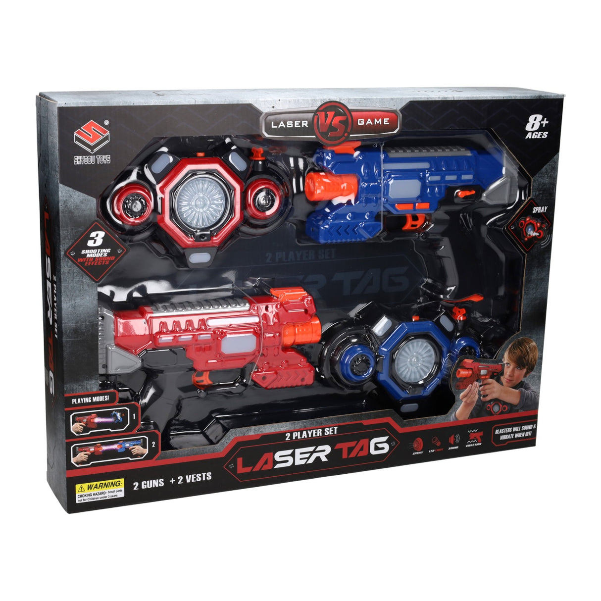 Laser game pour 2 joueurs - 4 parties.
