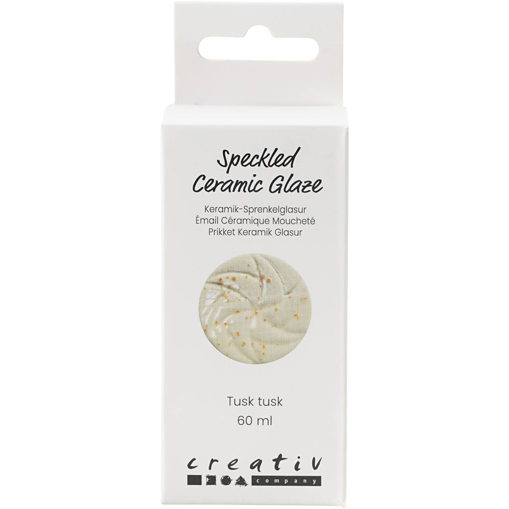 Creativ company vernis céramique moucheté, 999-1060 °c, opaque, défense de défense, 60 ml 1 flacon