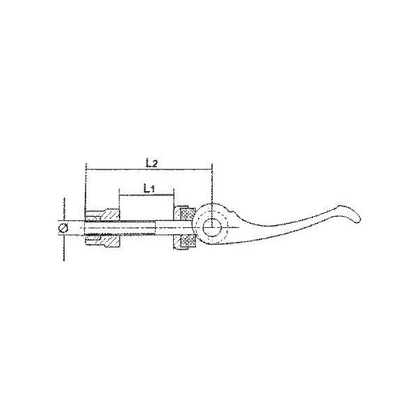 Pince de pavage du siège du tendeur rapide ergotec m6x60 noir