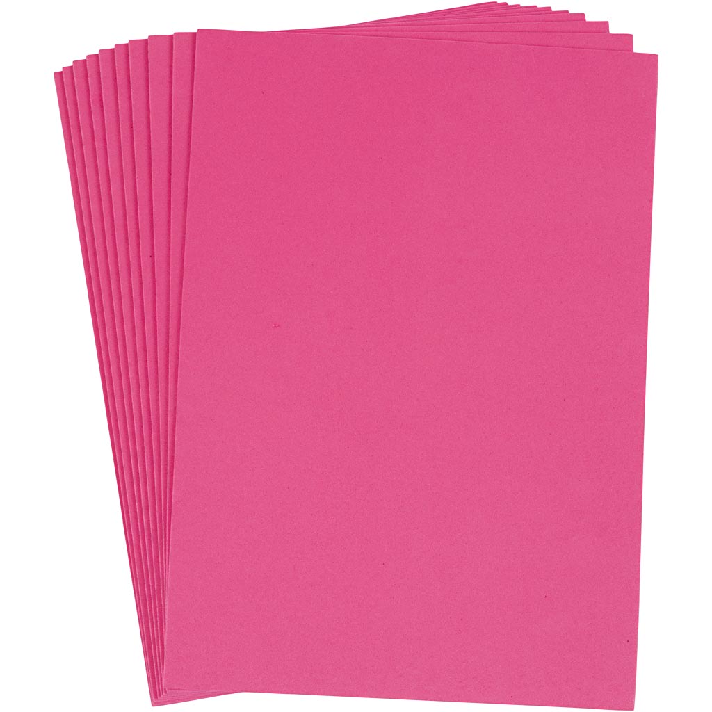 Entreprise créative https: www.ccobby.nl eva-foam-a4-sheet-210x297-mm-thickness-2-mm-roze-10-vel-1-doos-79042