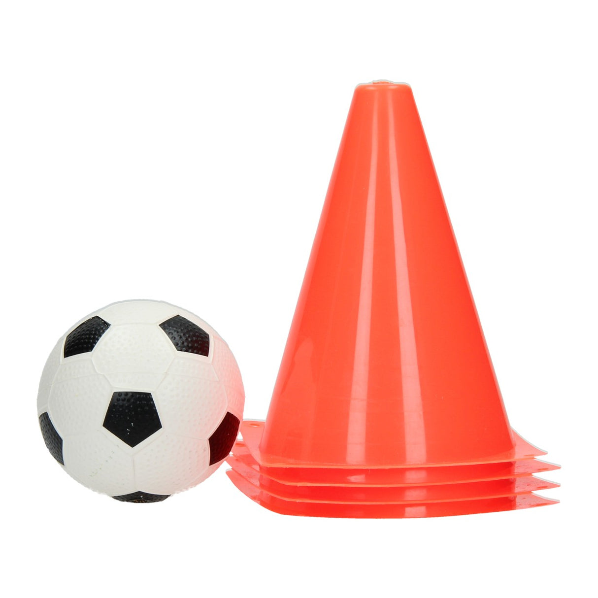 Entraînement de football avec pylônes