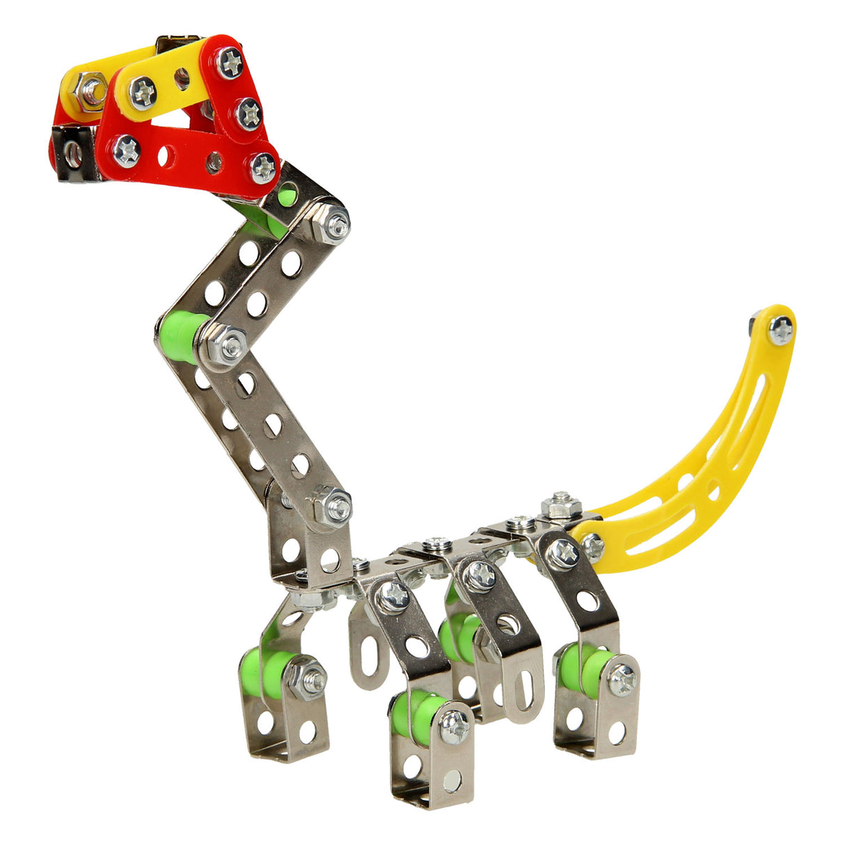 Jeu de construction dinosaure en métal, 122 pièces.