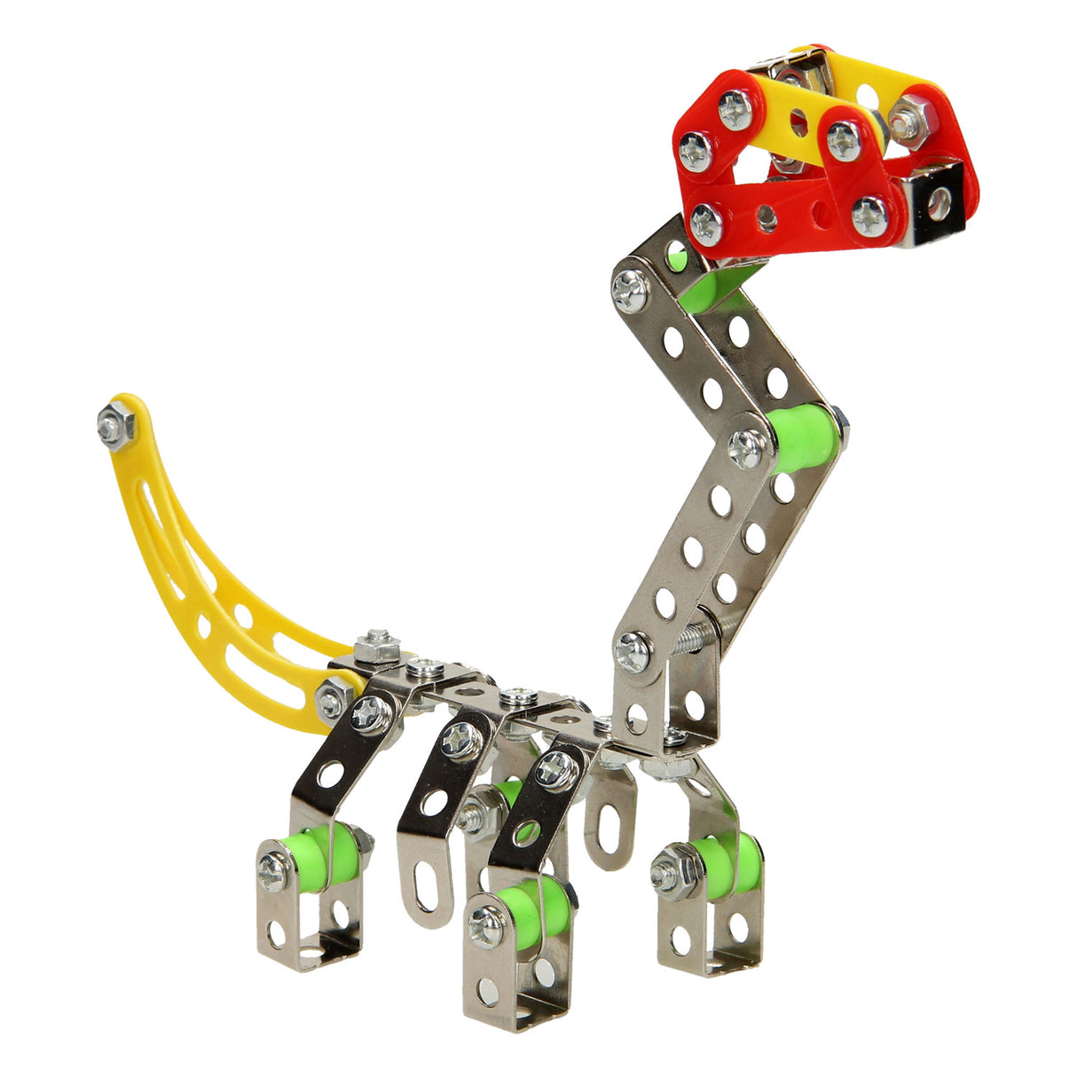Jeu de construction dinosaure en métal, 122 pièces.