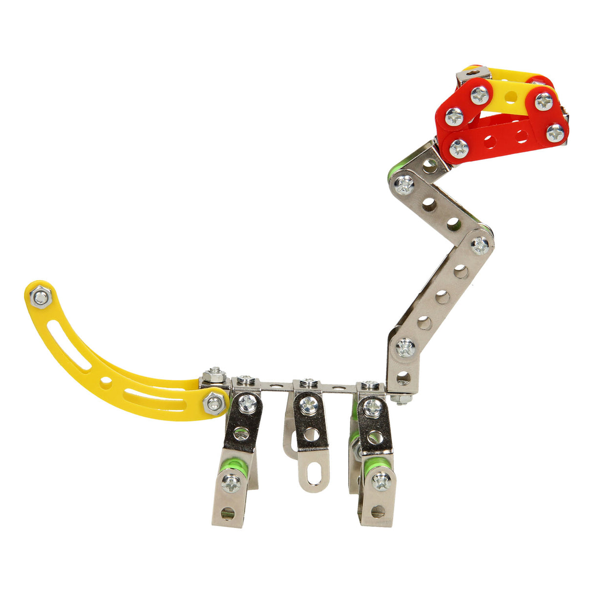 Jeu de construction dinosaure en métal, 122 pièces.