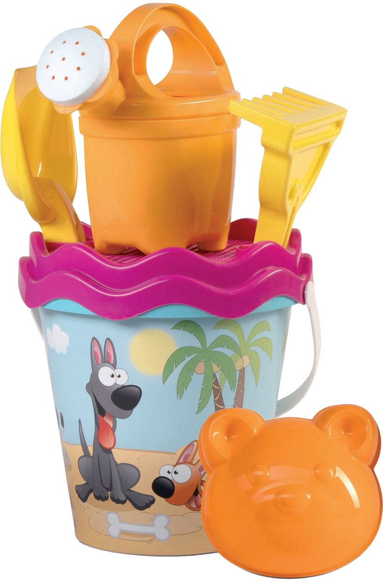Ensemble de plage seau Androni petit, 6 pièces.