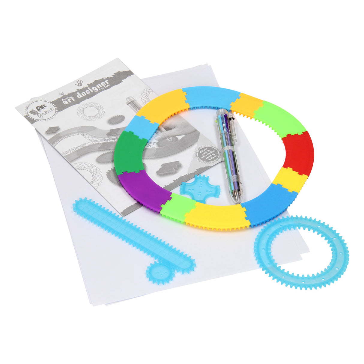 Jeu de caractères en spirale