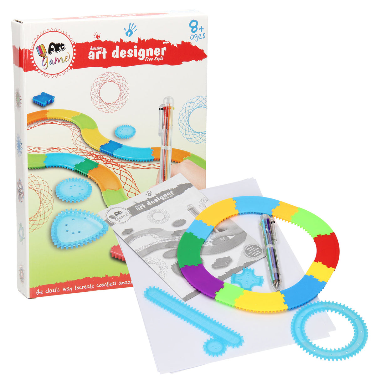 Jeu de caractères en spirale