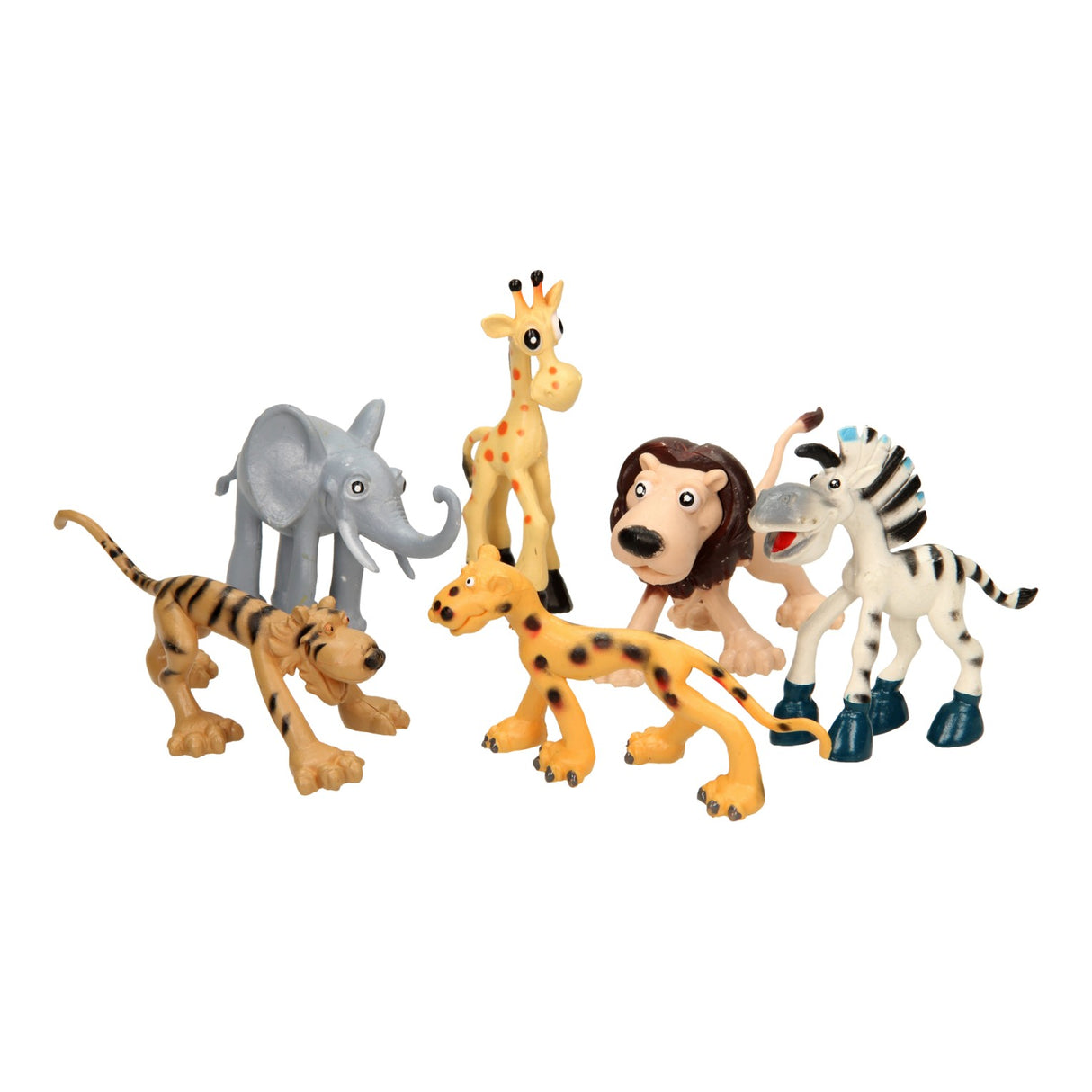 Ensemble de jeu d'animaux sauvages espiègles, 6 pièces.