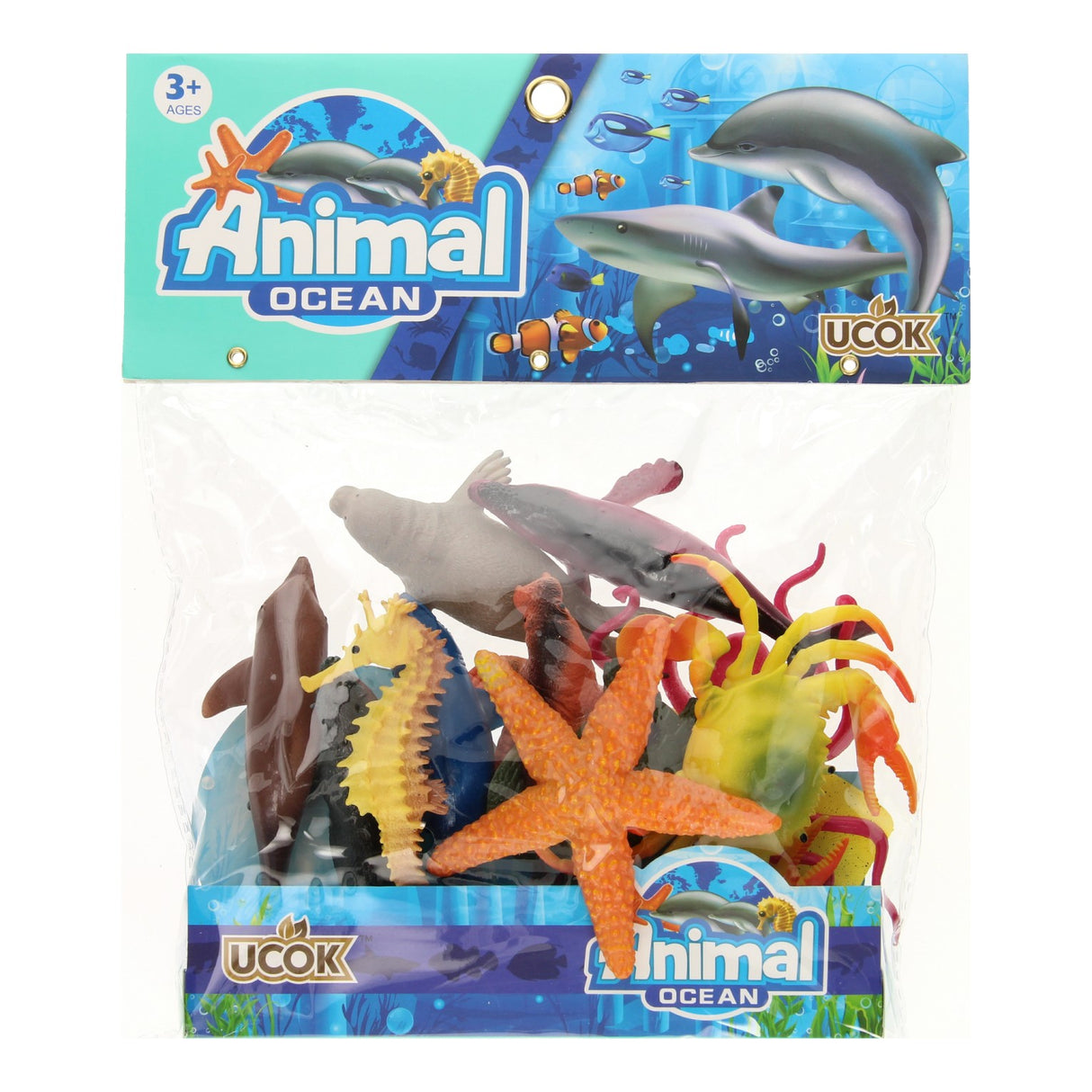 Figurines de jeu du monde sous-marin, 12 pcs.