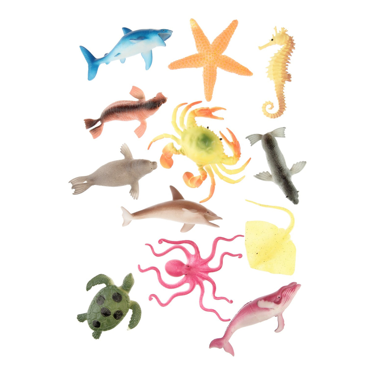 Figurines de jeu du monde sous-marin, 12 pcs.