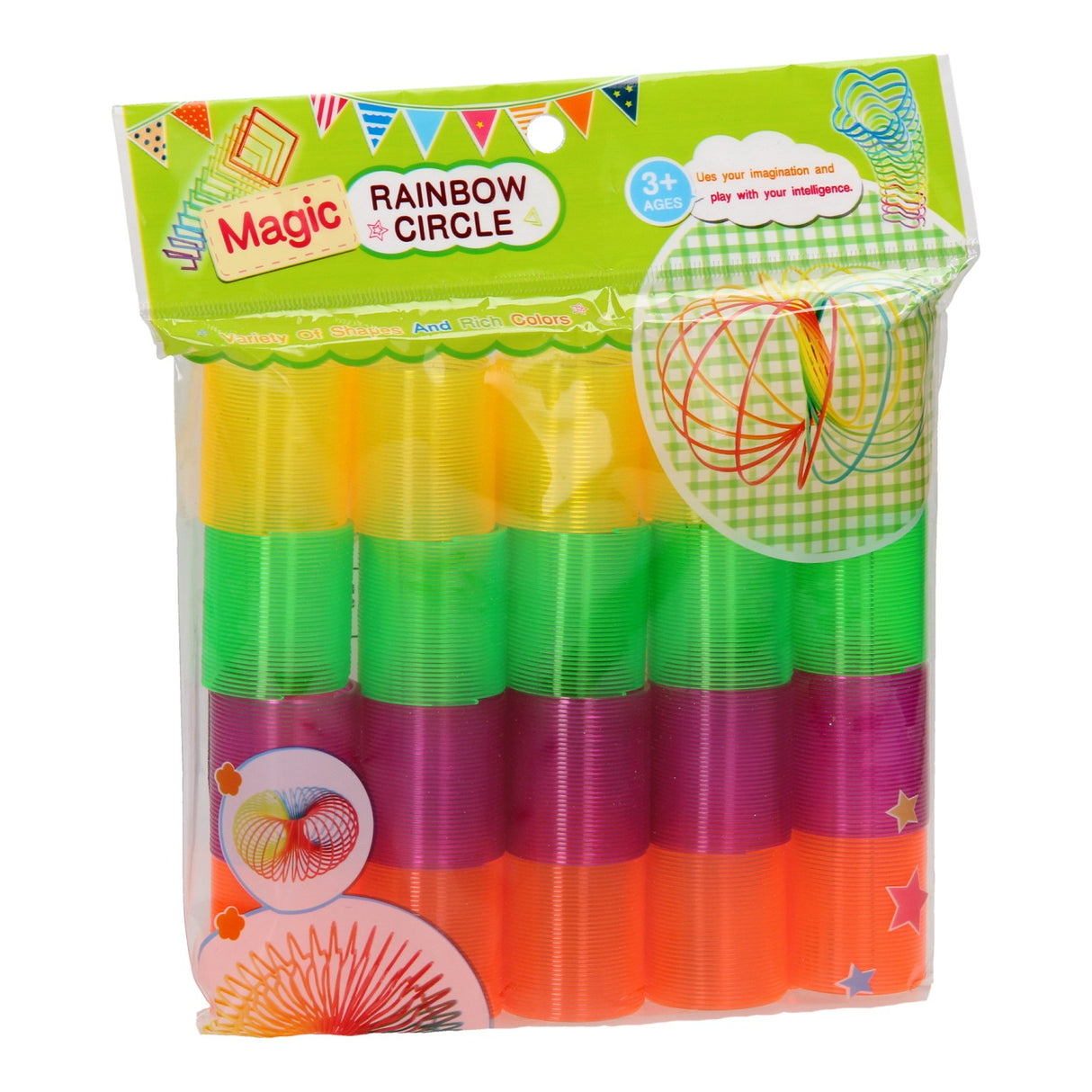 Ressort d'escalier arc-en-ciel, 20 pcs.