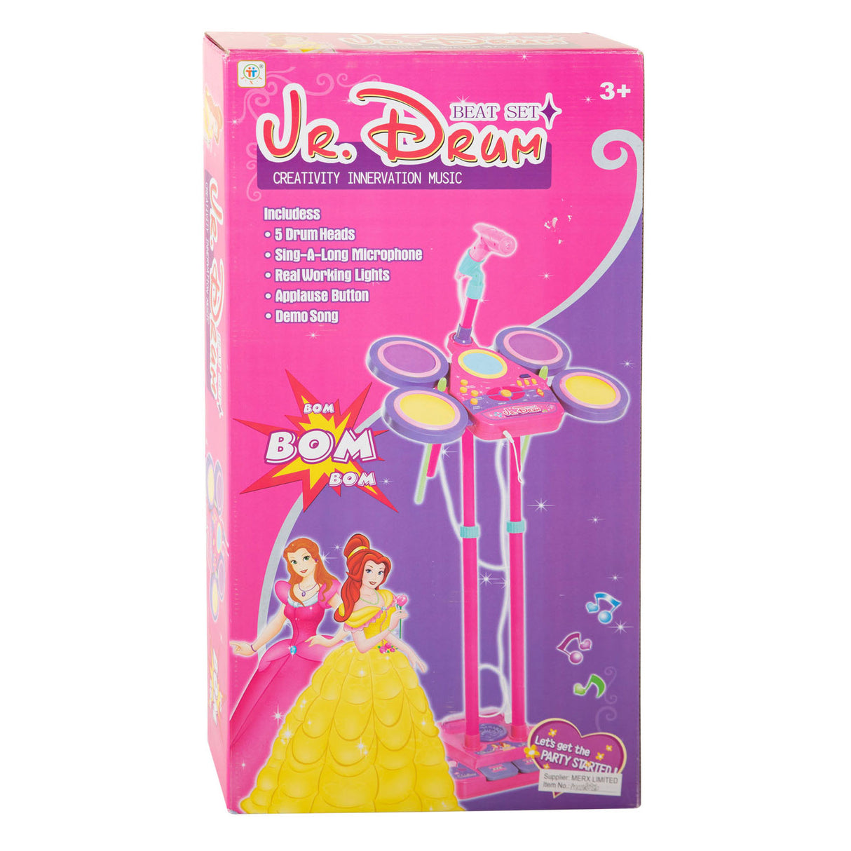 Microphone avec Batterie Rose
