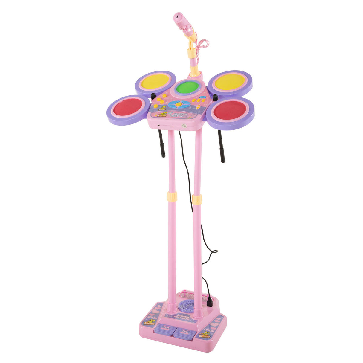 Microphone avec Batterie Rose