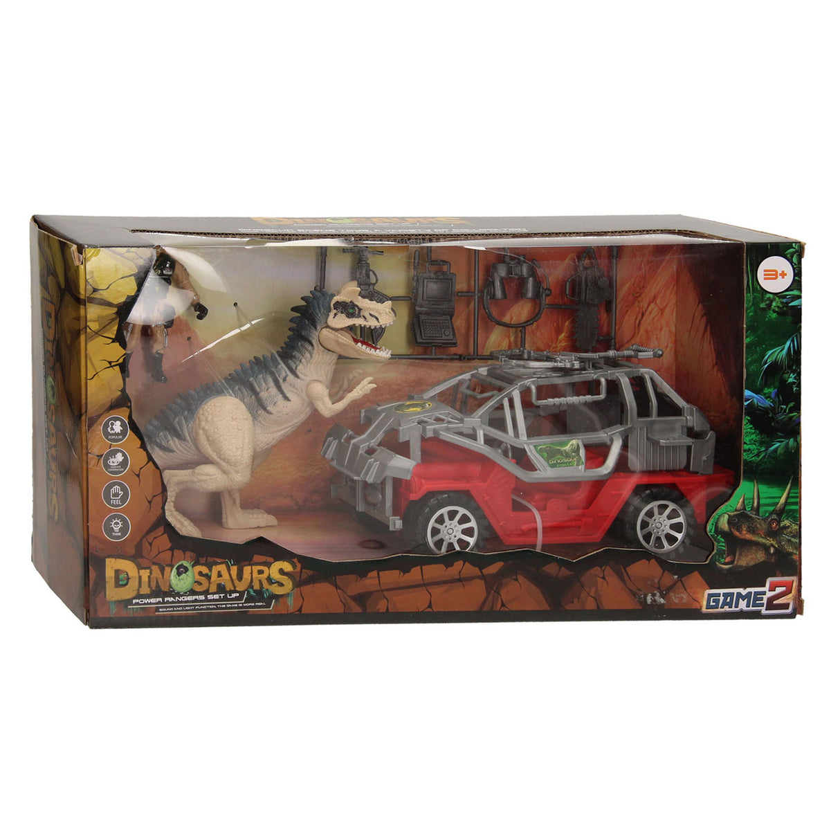 Coffret dinosaure rouge